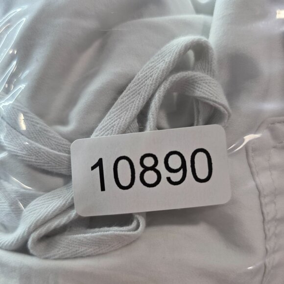 Womens Lou & Grey Loft White Drawstring Pants Lyocell Blend Stretch Size L - Picture 9 of 9